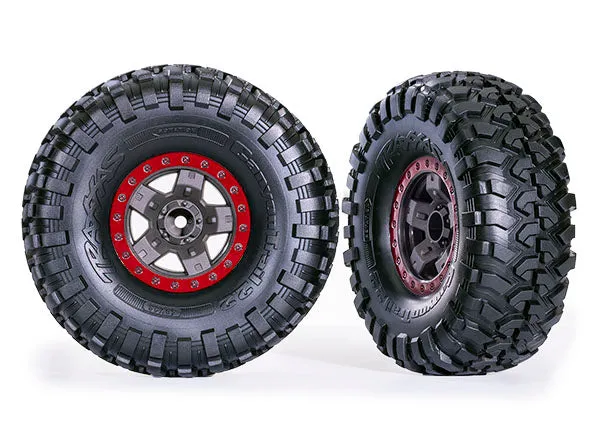 5.3x2.2" Tires & 2.2" Wheels, Red (2)