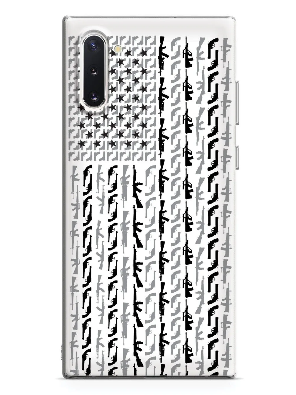 American Flag in Guns - Black and White Case