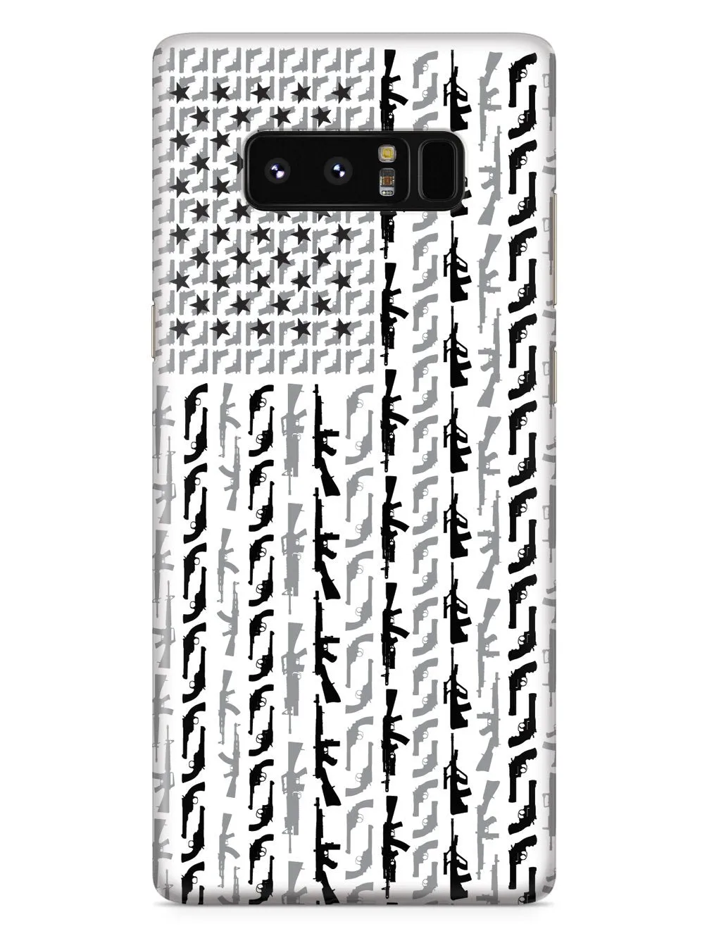 American Flag in Guns - Black and White Case