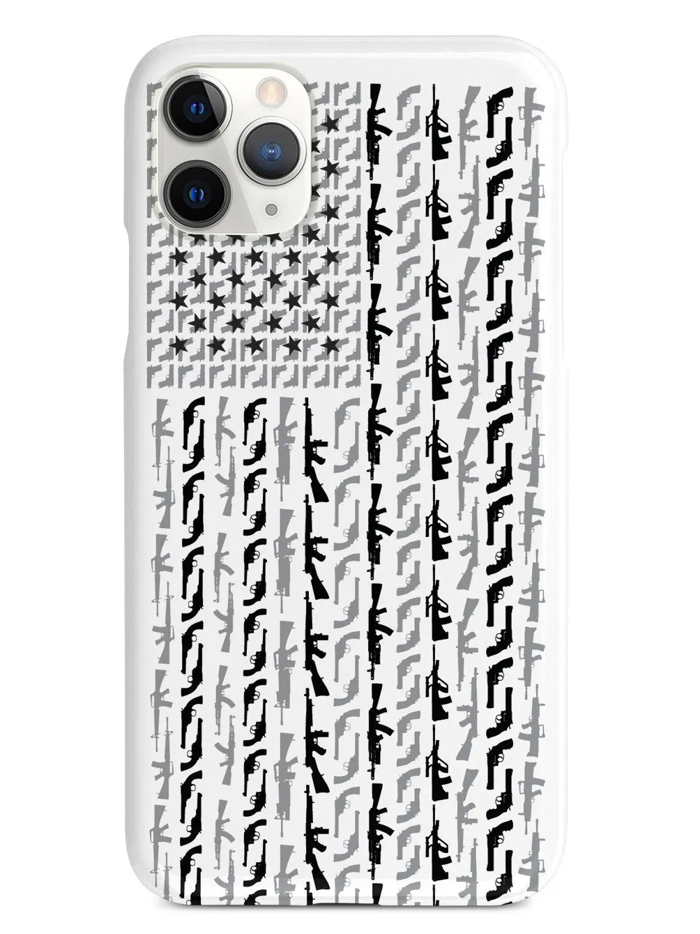 American Flag in Guns - Black and White Case