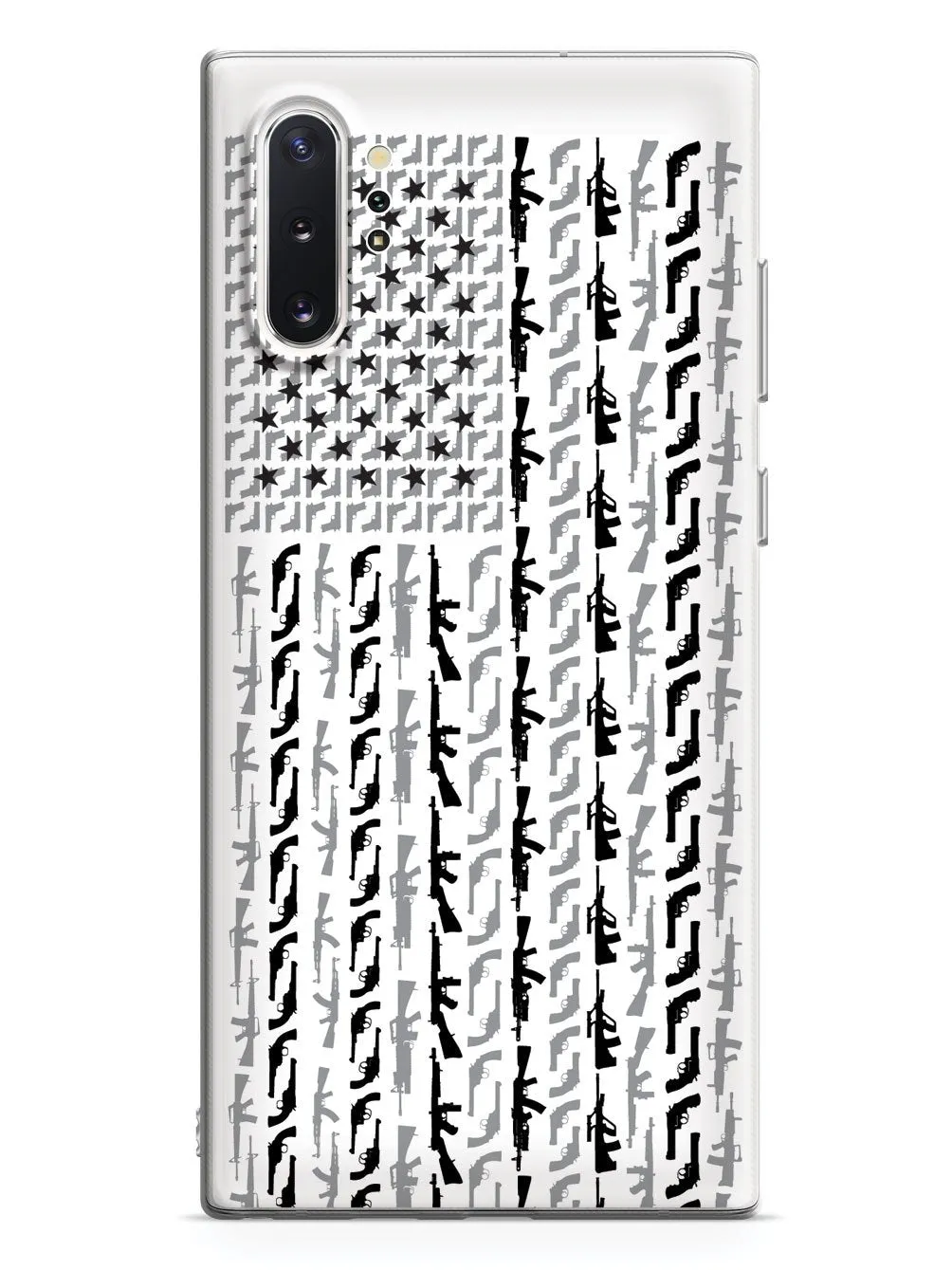 American Flag in Guns - Black and White Case