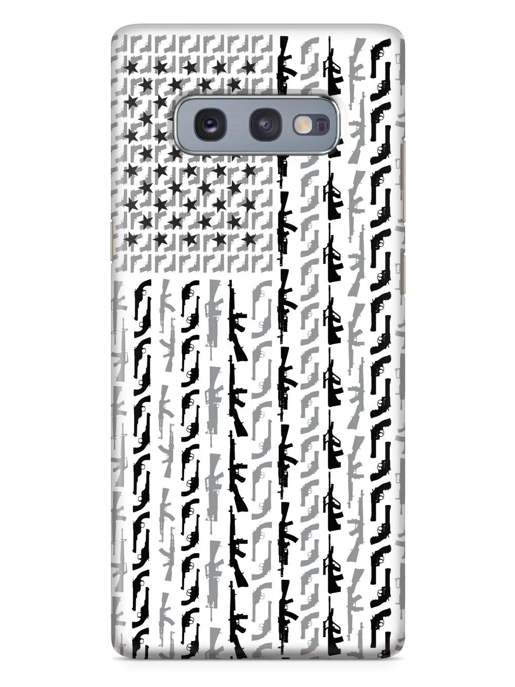 American Flag in Guns - Black and White Case