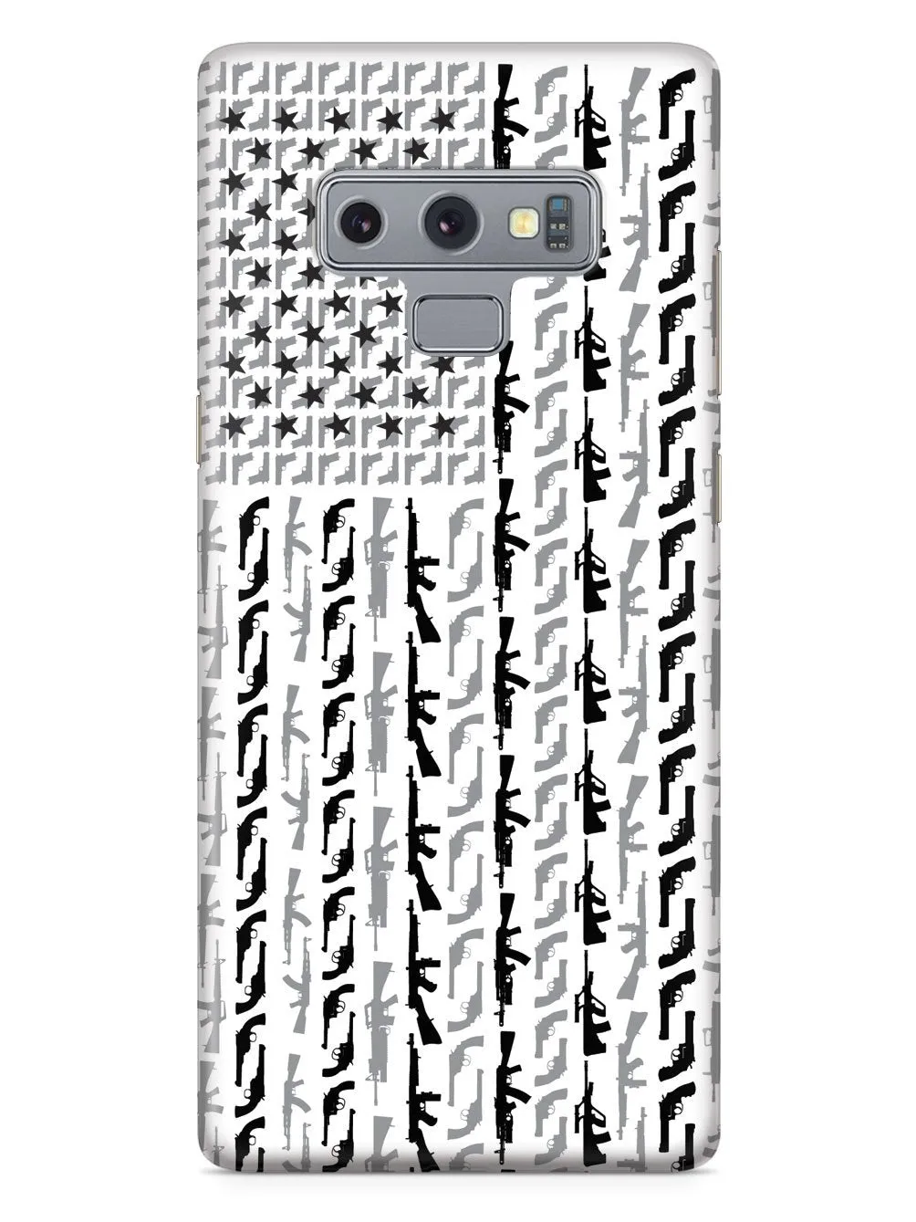 American Flag in Guns - Black and White Case