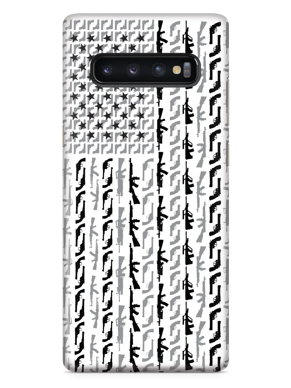 American Flag in Guns - Black and White Case