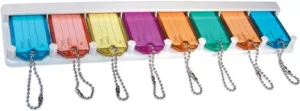 ASSORTED COLORS KEY RACK