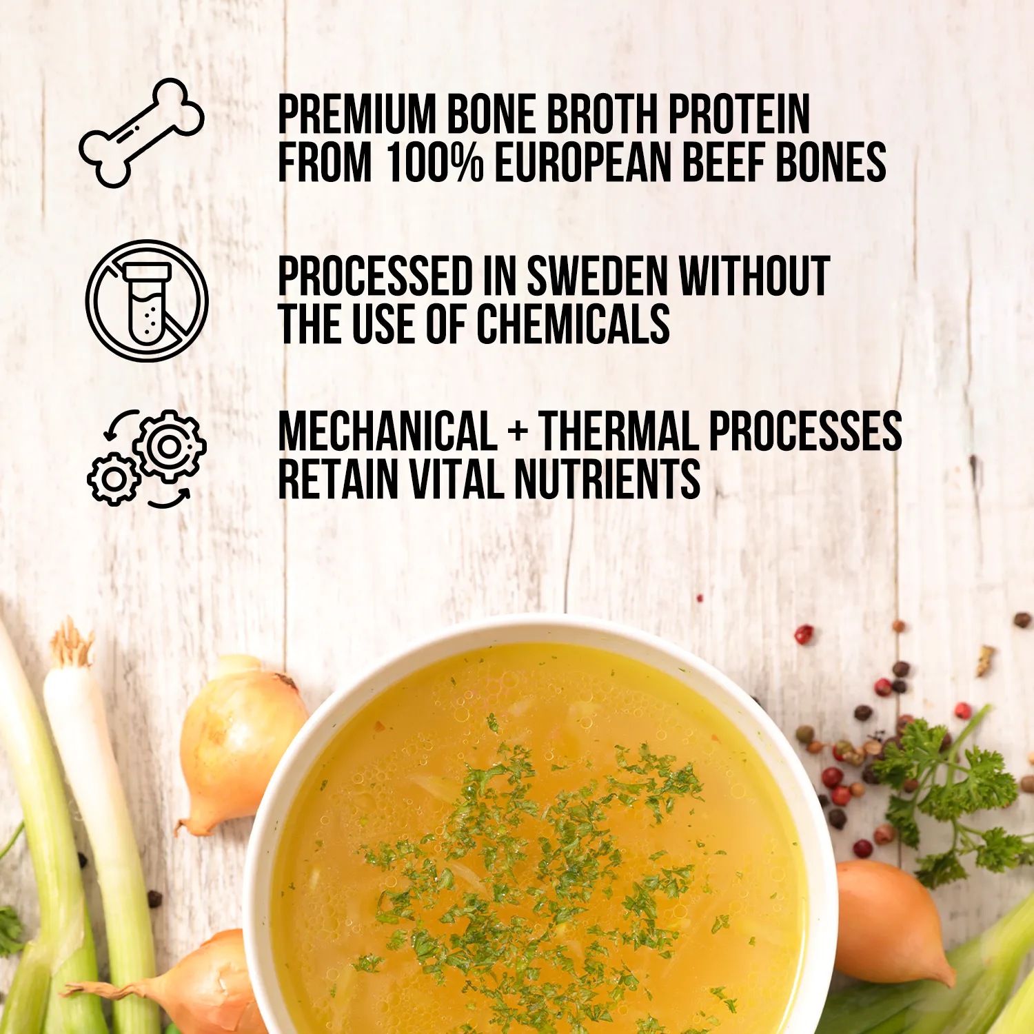 Bone Broth Protein Powder | Naked Bone Broth - 1LB