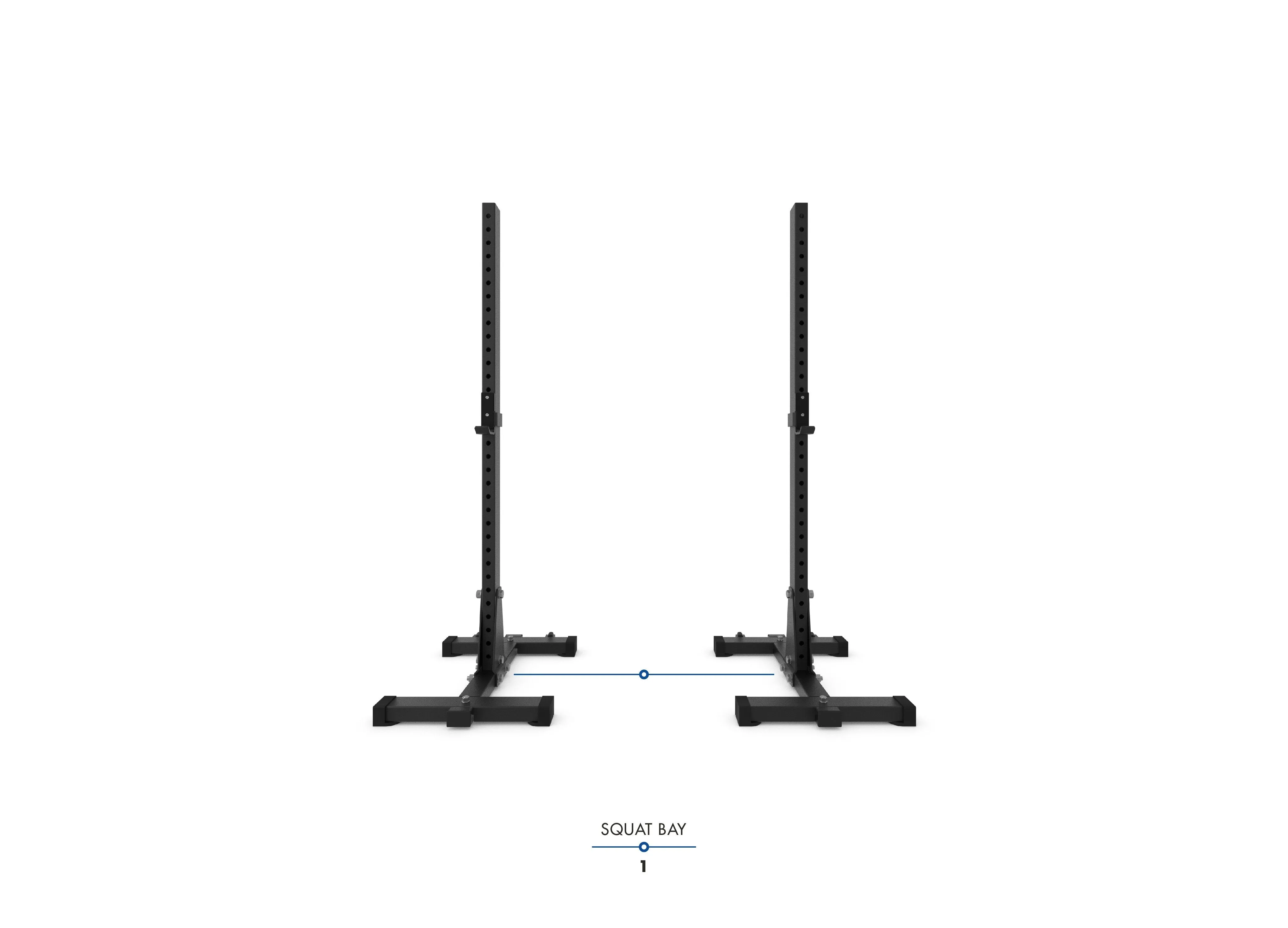 Bulldog Gear - BSSR-IND 1.8m Independent Squat Stands