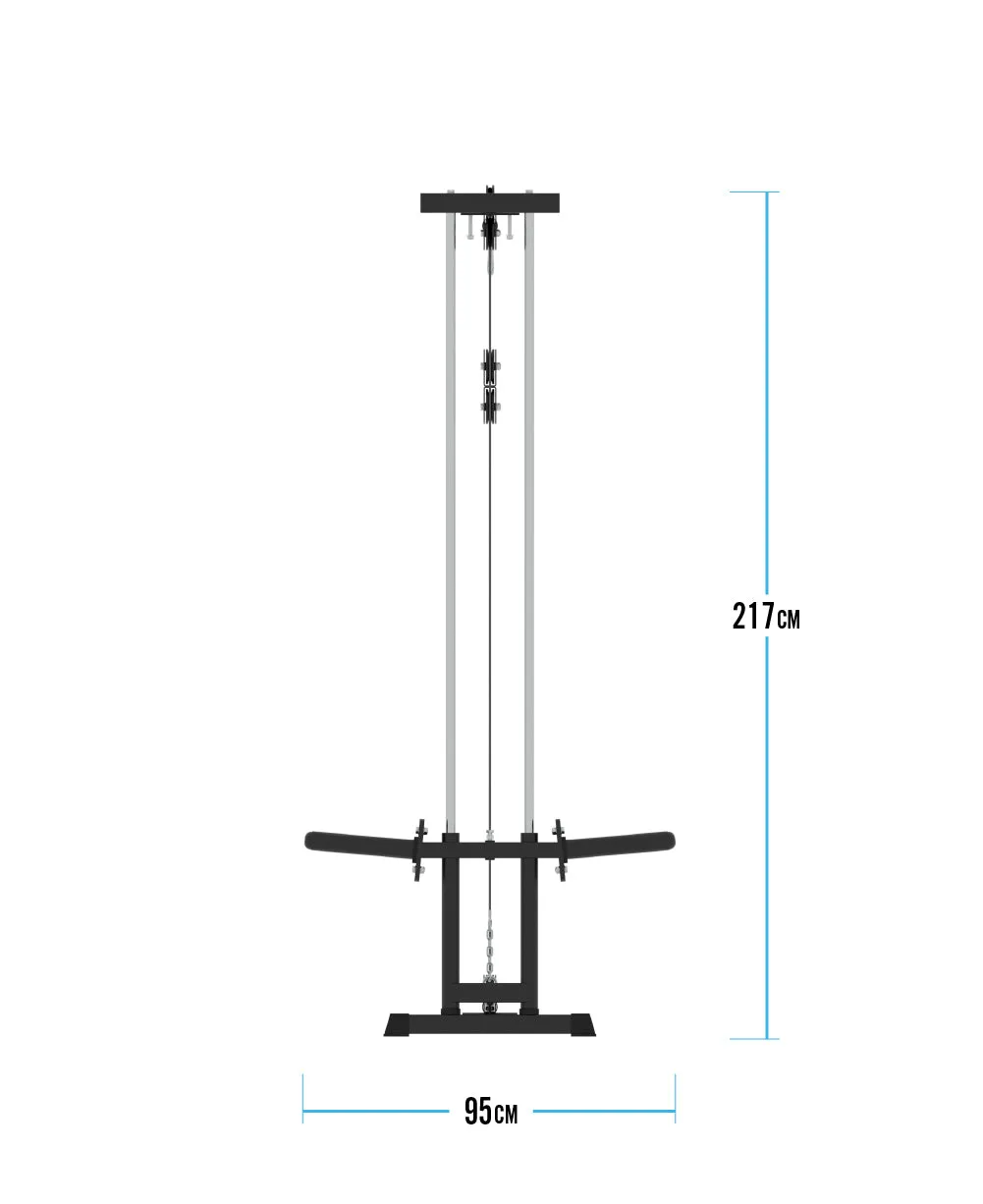 Bulldog Gear - Home Gym Series Snap Together Power Rack Lat Pull Low Row Attachment