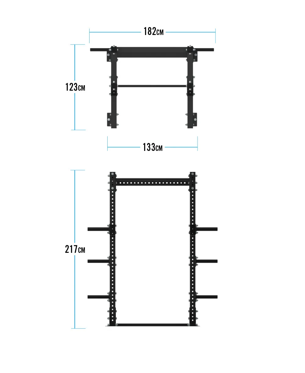 Bulldog Gear - MLHR - 2.2m Half Rack With Pull Up Bar