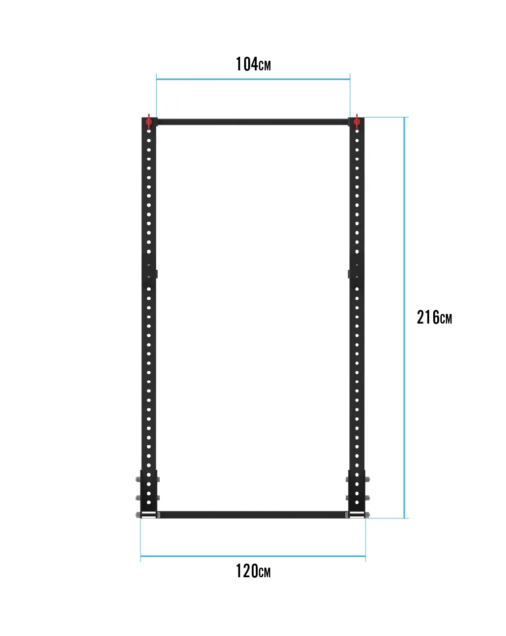 Bulldog Gear - MLSR2 2.21m Squat Rack With Adjustable Pull Up Bar