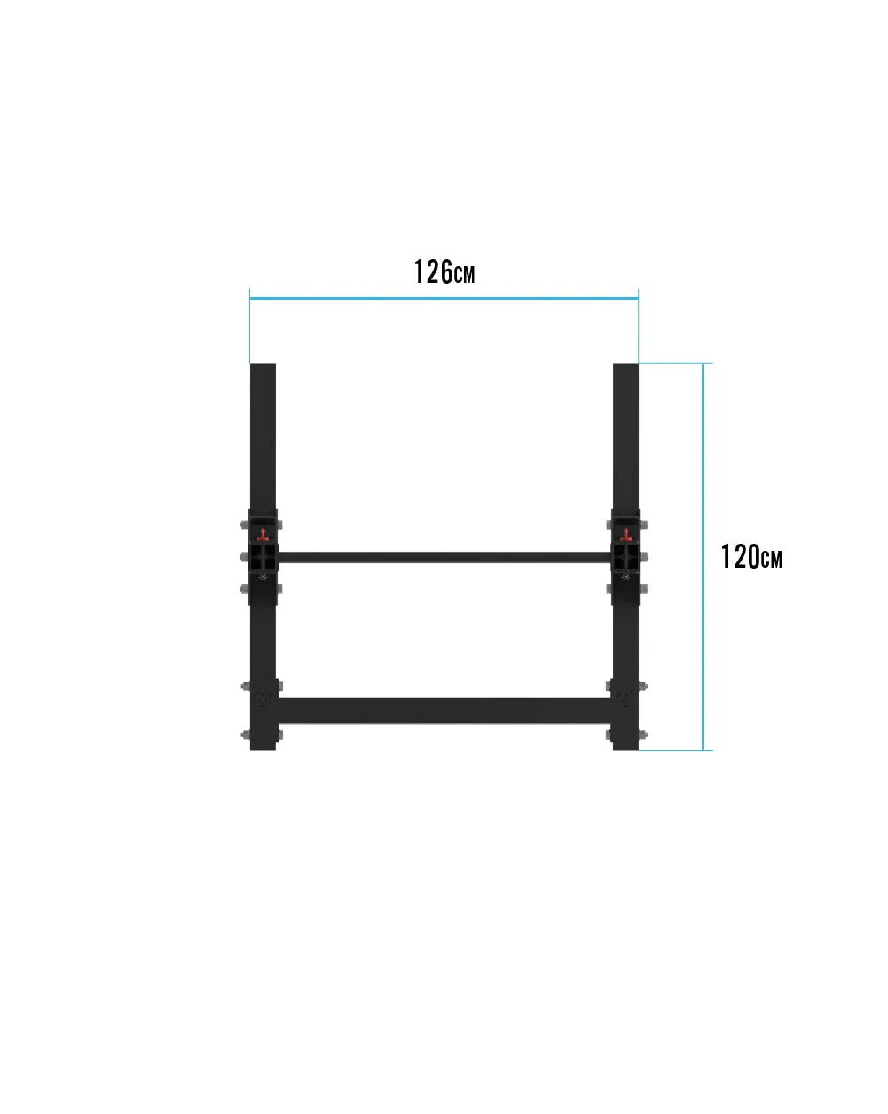 Bulldog Gear - MLSR2 2.21m Squat Rack With Adjustable Pull Up Bar