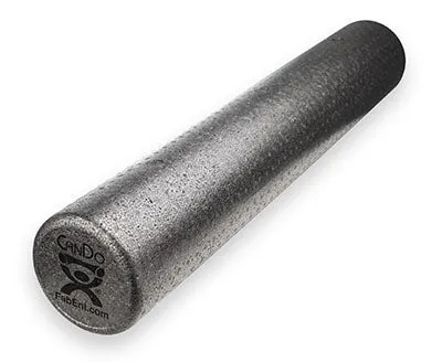 CanDo Foam Roller - Black Composite - Extra Firm - 6" x 36" - Round - Case of 12