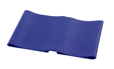 CanDo Low Powder Exercise Band - 4' length - Blue - heavy