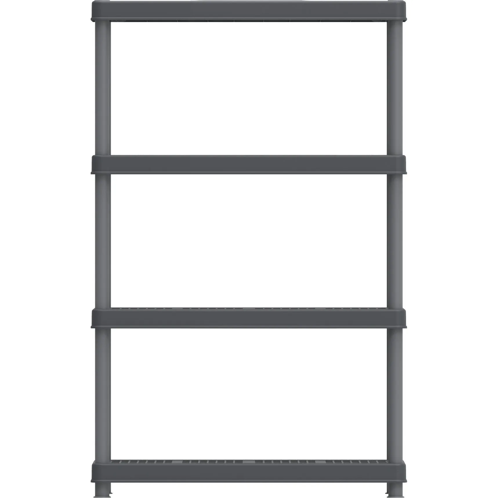 Duramax Plastic Heavy Duty Multipurpose Freestanding 4 Tier Shelving Rack