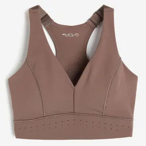 H&M ShapeMove Medium Support sports bra, brown