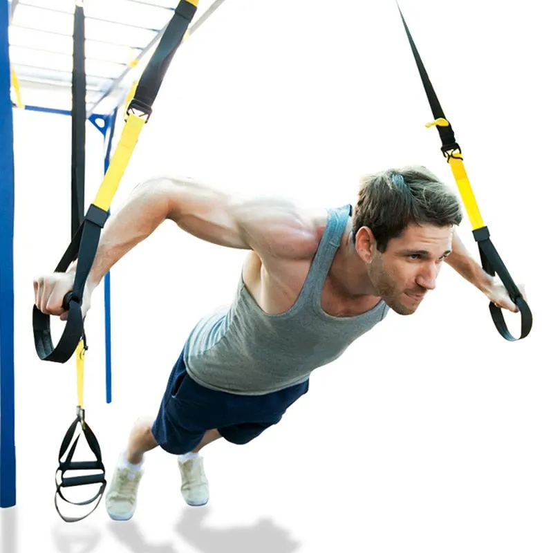 Hanging Training Strap Fitness Suspension Training Belt Sling Body Trainer Resistance Bands Set Fitness Gym Equipment