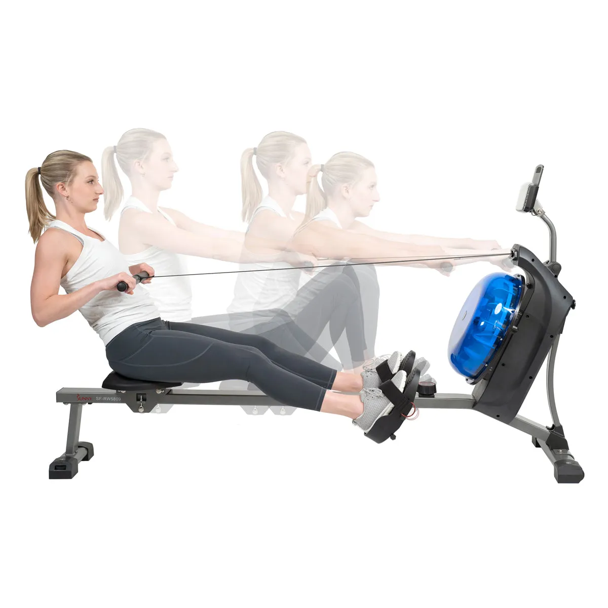 Hydro  Dual Resistance Rower Magnetic Water Rowing Machine