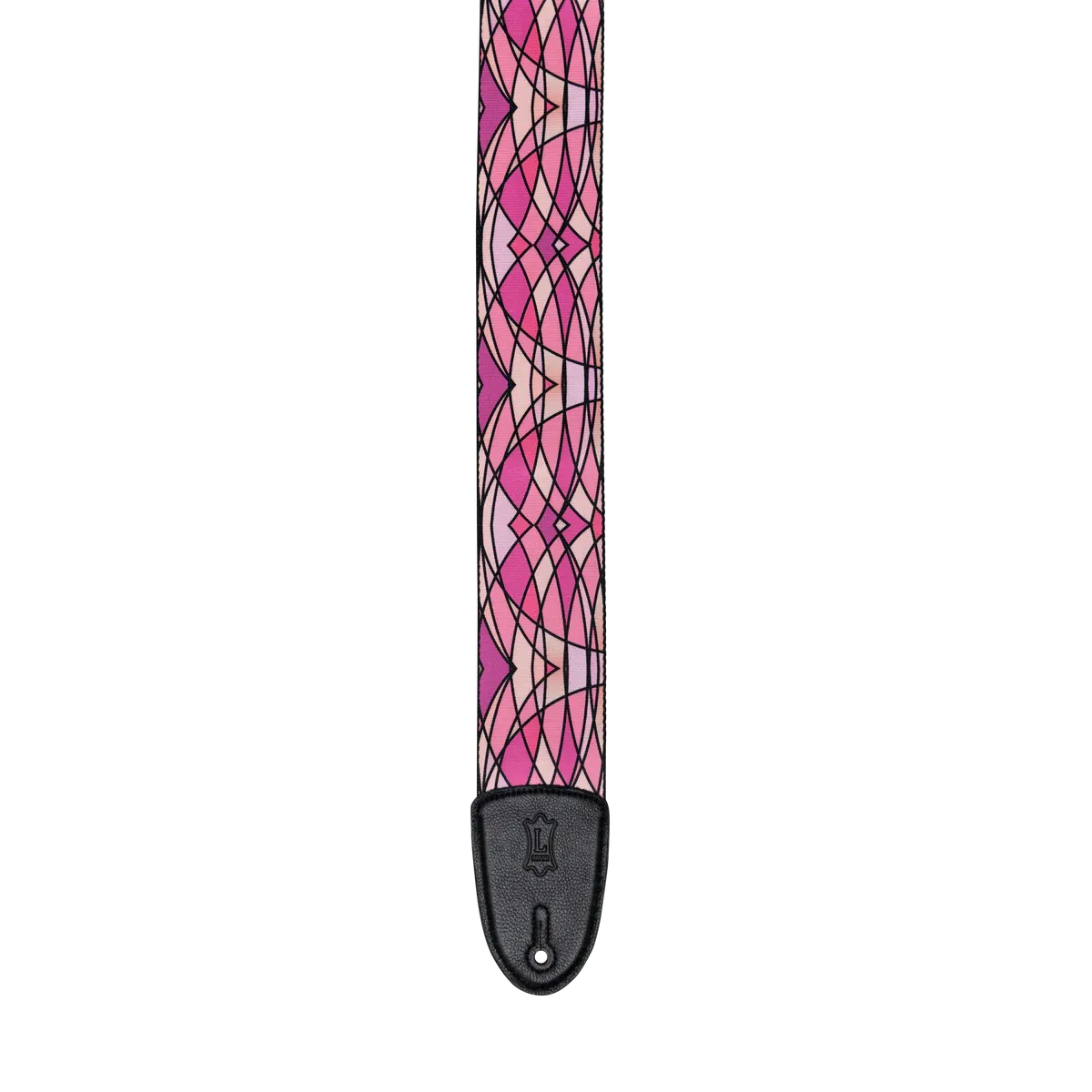 Levy's 3" Stained Glass Guitar Strap, Pink