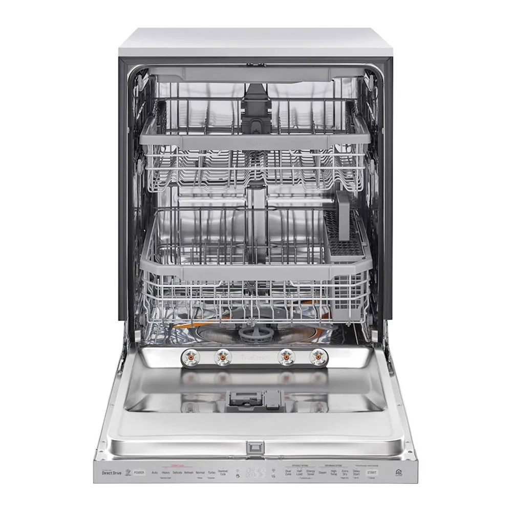 LG - 24" Top Control Built In Dishwasher with Stainless Steel Tub - PrintProof Stainless Steel