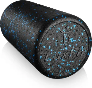 LuxFit Foam Roller, Speckled Foam Rollers for Muscles '3 Year Warranty' with Free Online Instructional Video Extra Firm High Density for Physical Therapy, Exercise, Deep Tissue Muscle Massage