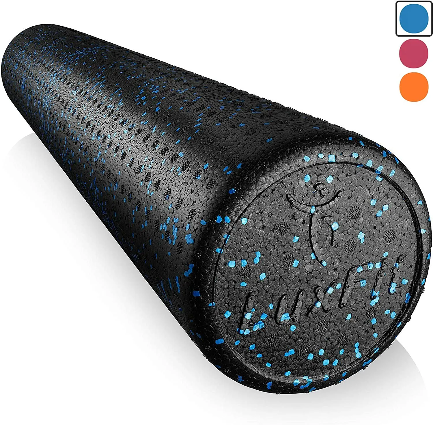 LuxFit Foam Roller, Speckled Foam Rollers for Muscles '3 Year Warranty' with Free Online Instructional Video Extra Firm High Density for Physical Therapy, Exercise, Deep Tissue Muscle Massage