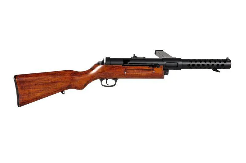 MP18 WW1 airsoft gun replica - real wood