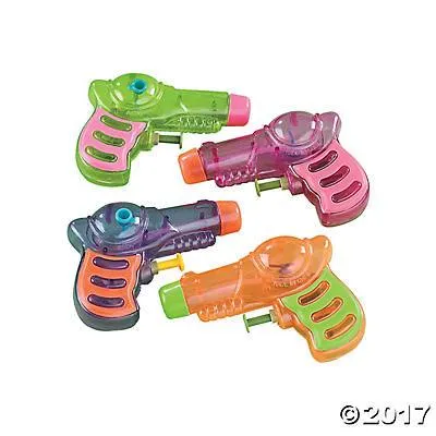 Neon Grip Squirt Guns | 12ct