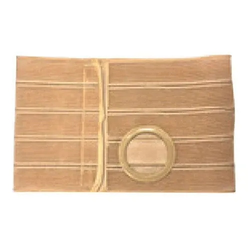 Nu-Hope Nu-Form™ Support Belt, 4-1/2" Stoma, 9" Wide, Left, 1-1/2" From Bottom, Contoured, 2XL (47" to 52" Waist), Beige