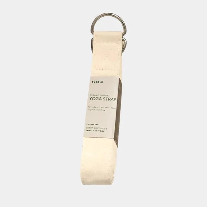 Organic Cotton Yoga Stretching Strap by Scoria