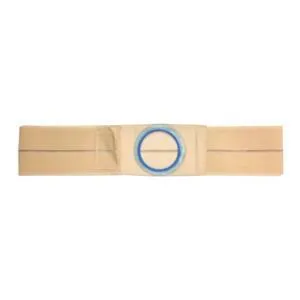 Original 4" Flat Panel Beige Support Belt 2-7/8" x 3-3/8" Center Opening 28"-31" Waist Small, Cool Comfort Elastic