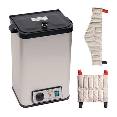 Relief Pak Heating Unit, 6-Pack Capacity, Stationary with (3) Standard, (2) Oversize, (1) Neck Pack, 110V