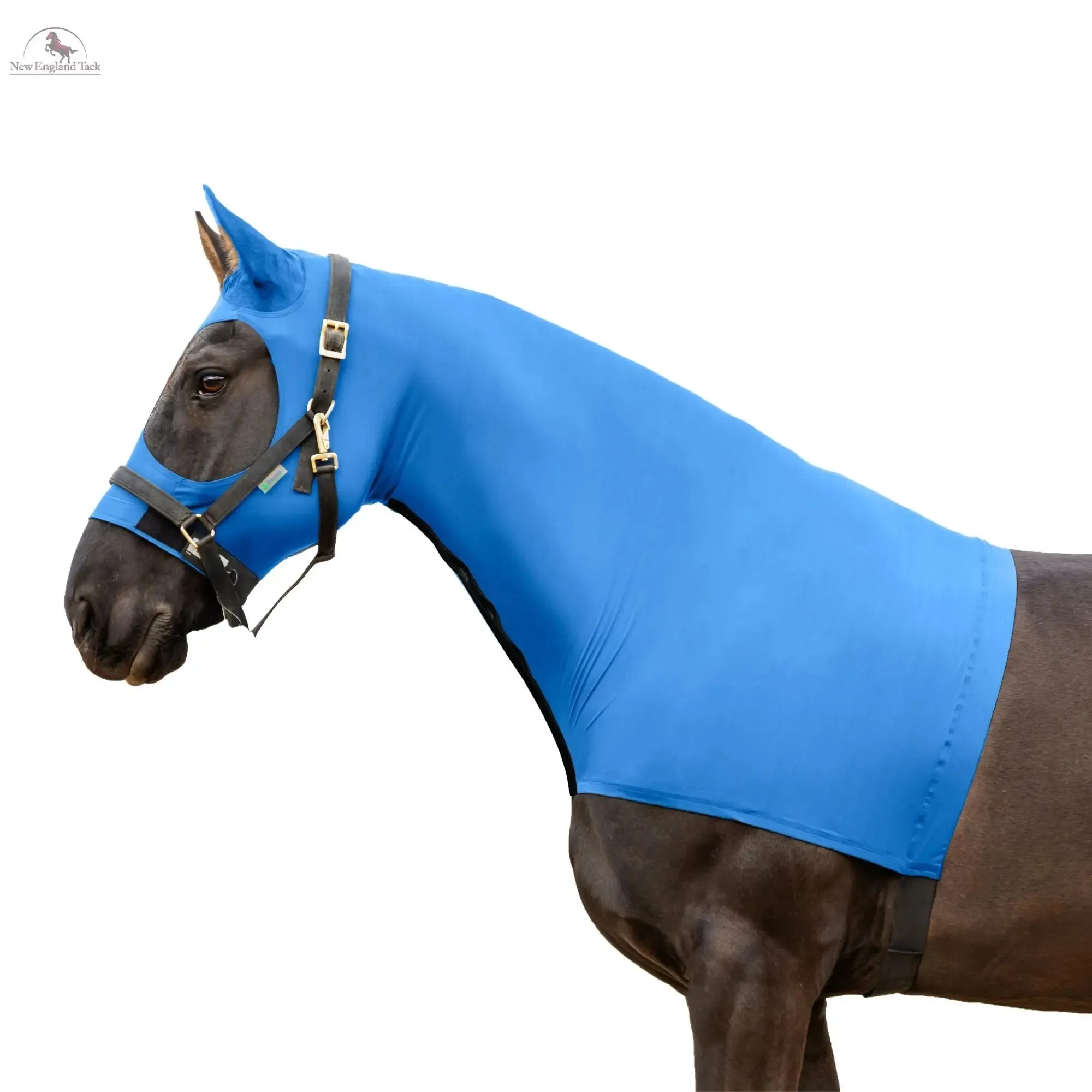 Resistance Horse Hood Slinky Lycra Zippered Mane Braid Shoulder Guard