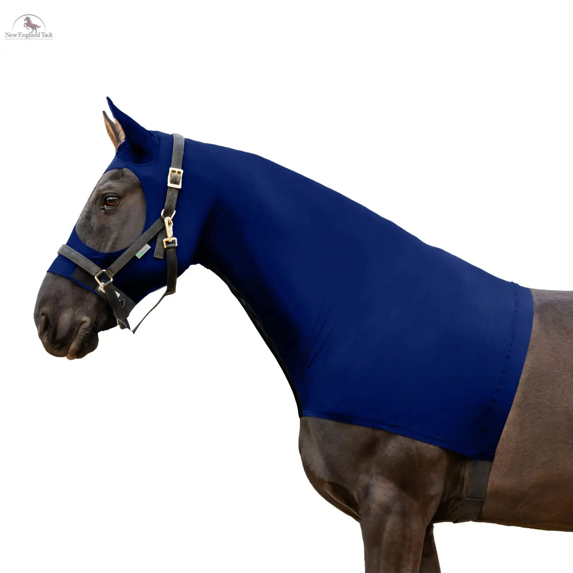 Resistance Horse Hood Slinky Lycra Zippered Mane Braid Shoulder Guard