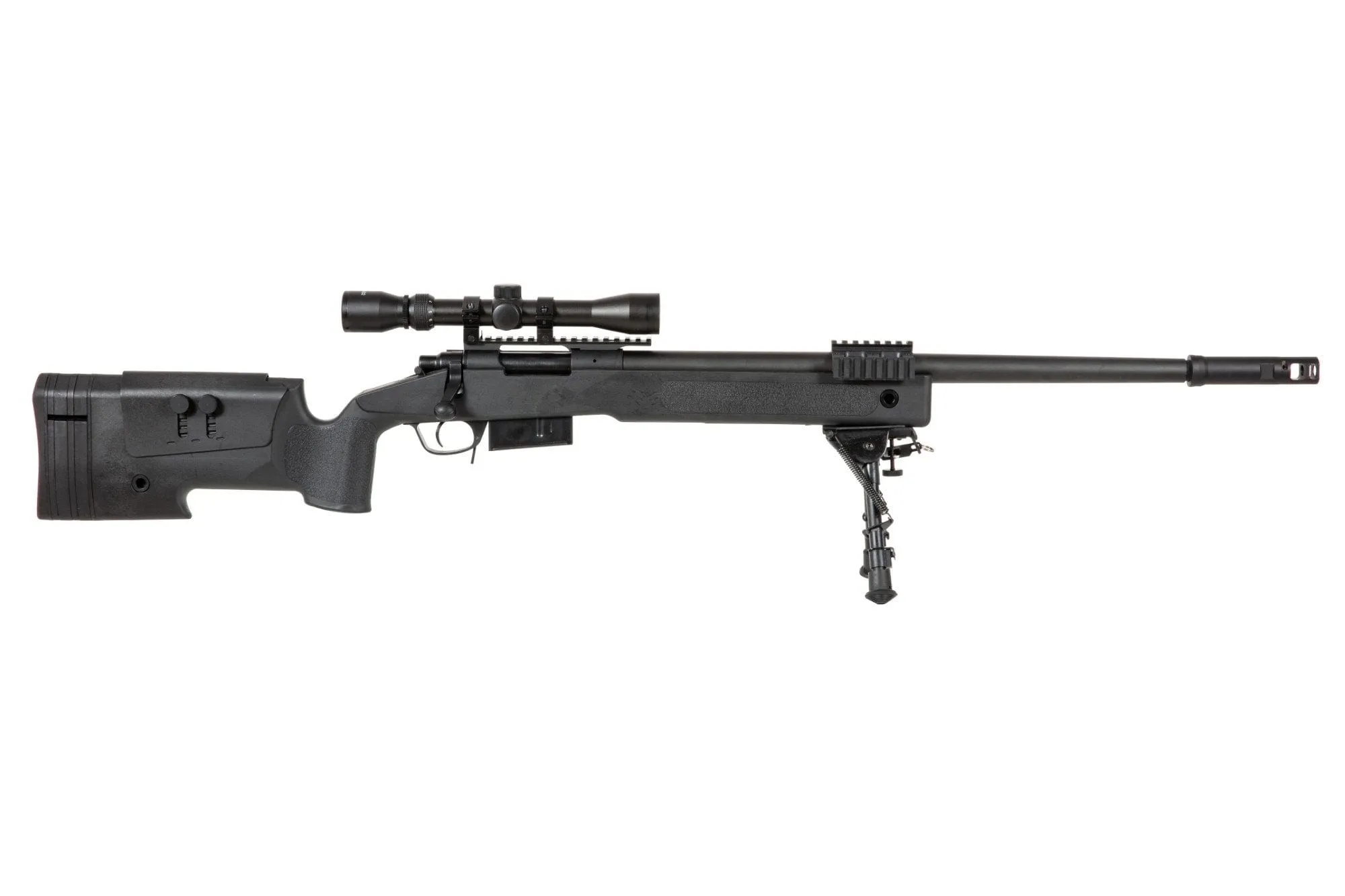 SA-CORE ™ S03 replica sniper rifle with scope and bipod - black