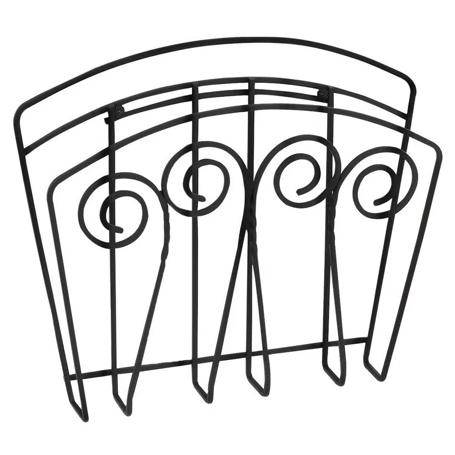 Scroll Wall Mount Magazine Rack