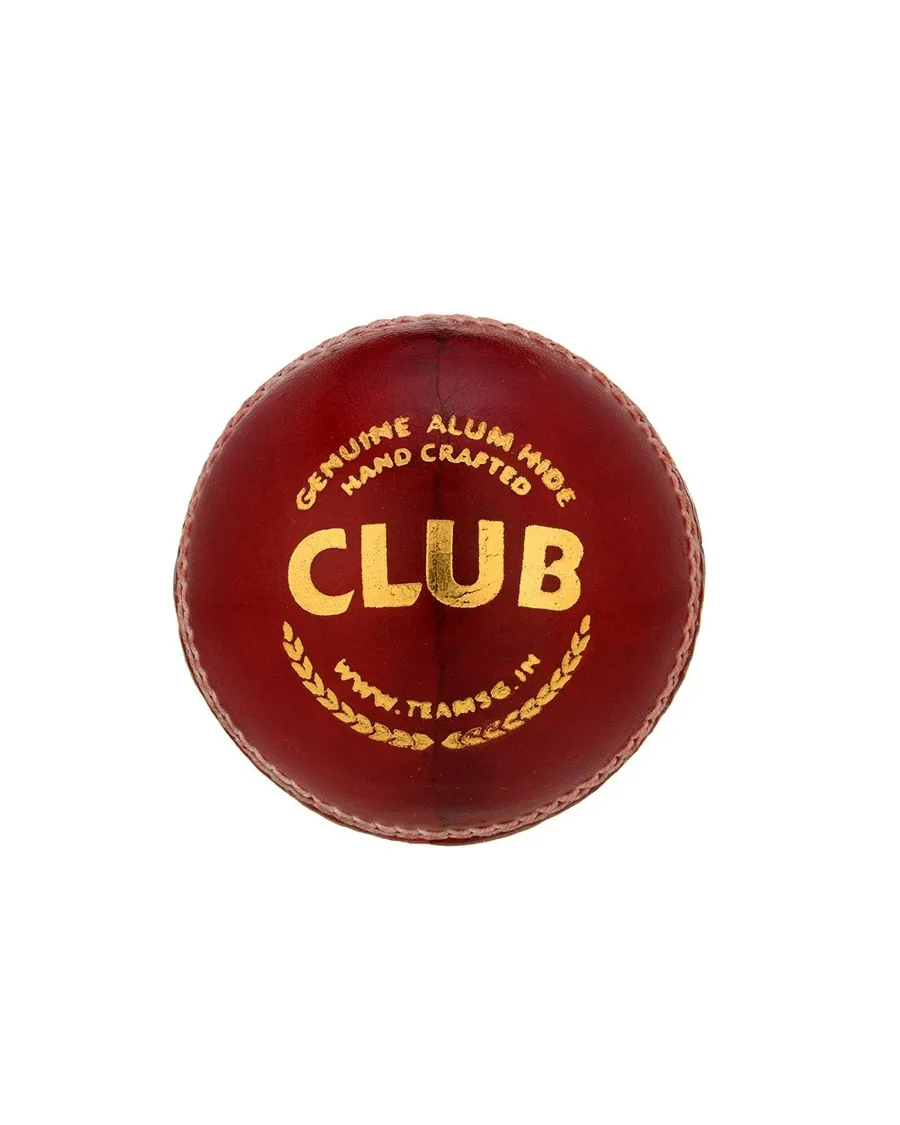 SG Club™ High Quality Four-Piece Water Proof Cricket Leather Ball