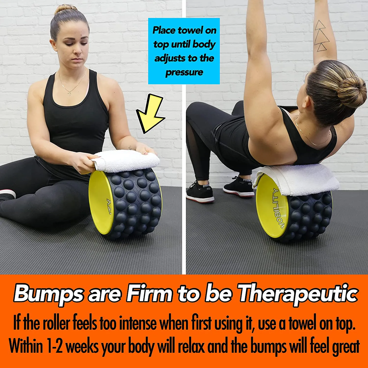 The Ultimate Back Roller : Acumobility, myofascial Release, Trigger Point, Yoga Wheel, Foam Roller, Back Pain, Yoga Wheel for Back Pain, Back Massager, deep Tissue, Massage, Exercise, Mobility