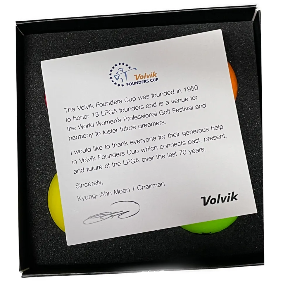 Volvik Golf Founders Cup Thank You Gift Pack