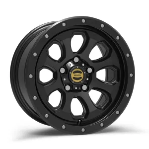 Warn Epic MoonSault Wheel - Direct Mount - 17 x 8.5" - 4.250" Backspace - 5 x 5" Bolt Pattern - Aluminum - Black Powder Coat